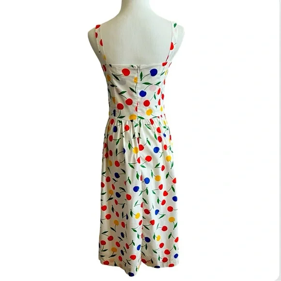 HVN Laura Bow Embellished
Printed Poplin Dress | Size: 8 - Picture 2 of 13